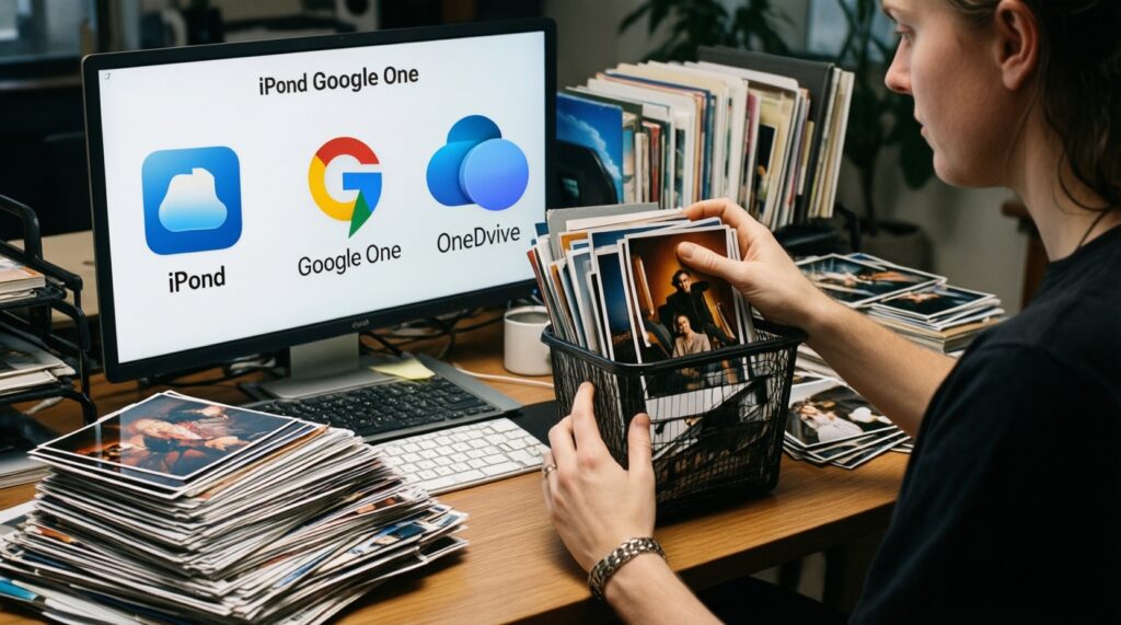 การสำรองข้อมูลและย้ายเครื่อง: iCloud vs Google One/Drive vs Samsung Cloud/Smart Switch แบบไหนง่ายกว่า - иллюстрация