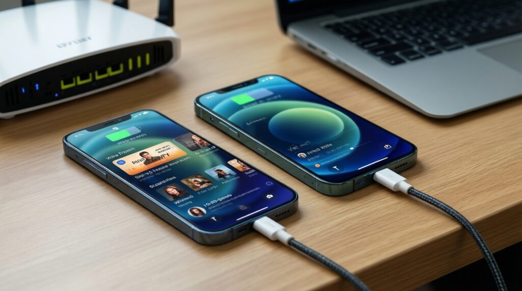 การสำรองข้อมูลและย้ายเครื่อง: iCloud vs Google One/Drive vs Samsung Cloud/Smart Switch แบบไหนง่ายกว่า - иллюстрация