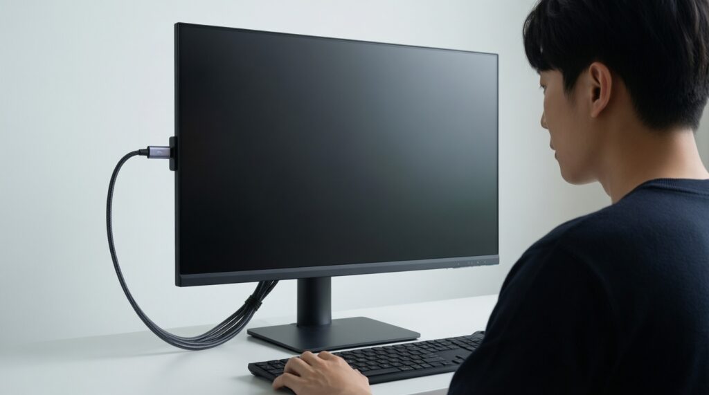 จัดโต๊ะทำงานดิจิทัล: จอเสริม ฮับ USB‑C แท่นชาร์จ และอุปกรณ์ที่เข้ากับแต่ละระบบ - иллюстрация