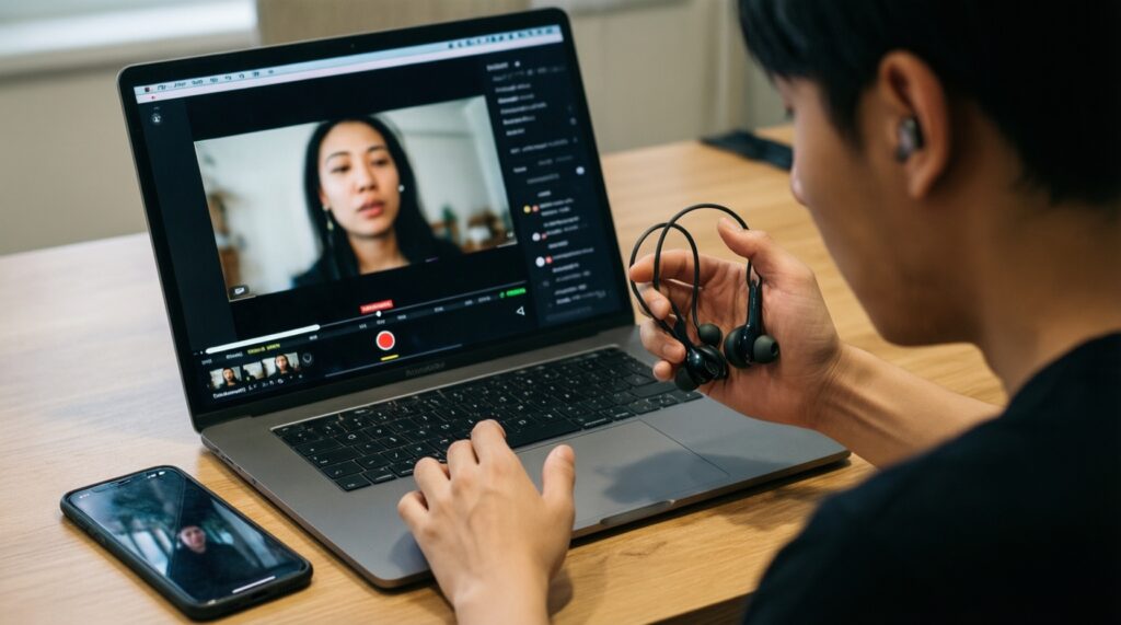 หูฟังไร้สายและการสลับอุปกรณ์: AirPods vs Pixel Buds vs Galaxy Buds ประสบการณ์ใช้ใน Ecosystem - иллюстрация
