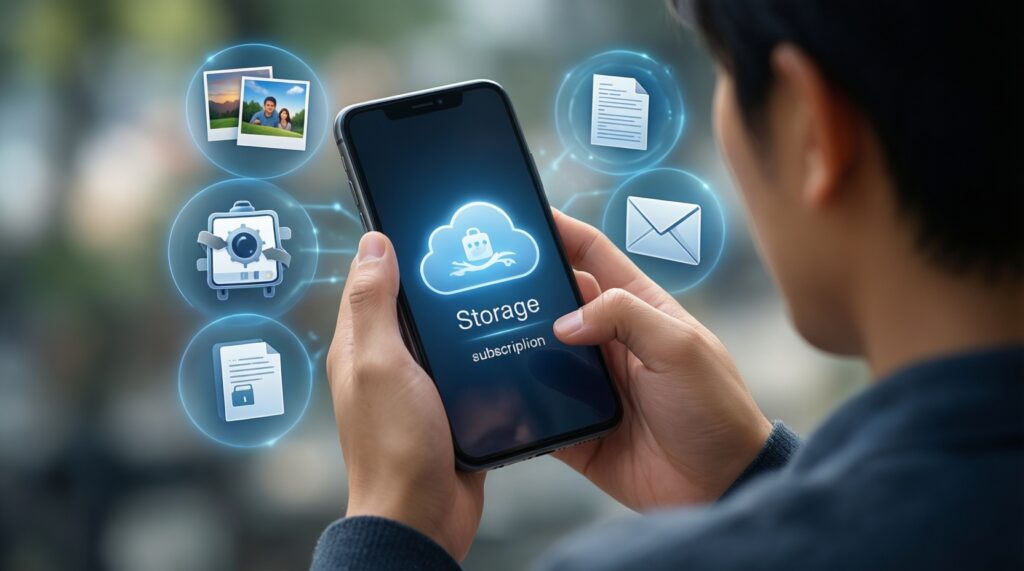 สรุปค่าบริการรายเดือน: iCloud/Google One/Samsung services คุ้มไหม และควรจ่ายแพ็กไหน - иллюстрация
