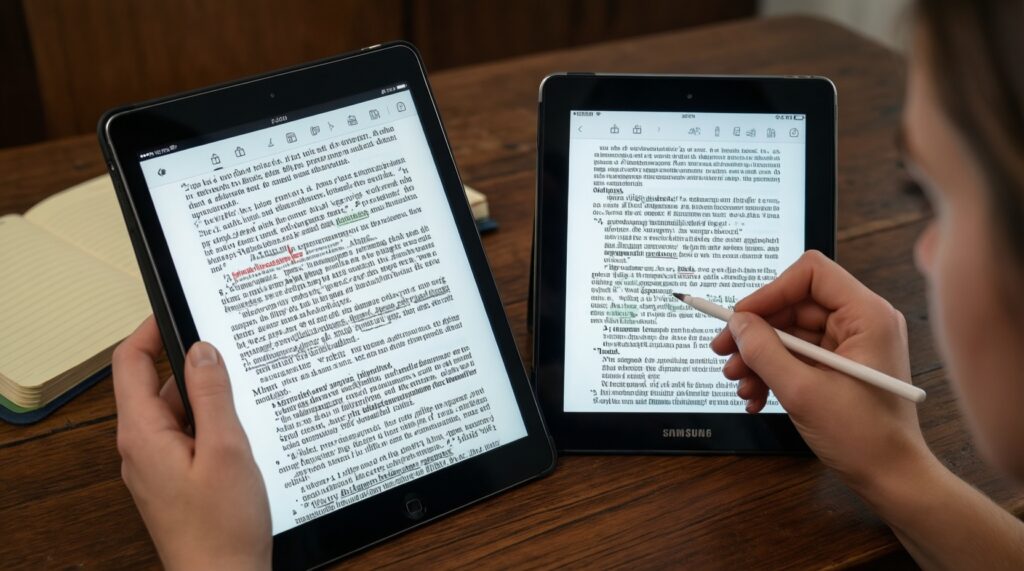 ปากกาและการจดโน้ตดิจิทัล: Apple Pencil vs S Pen vs USI-ความหน่วง ฟีลลิ่ง และแอปที่ควรใช้ - иллюстрация