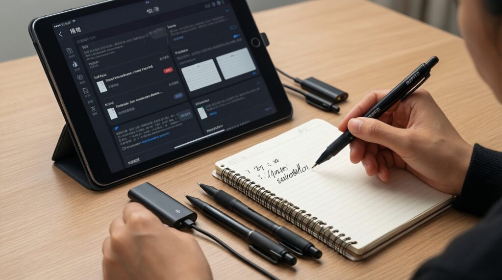 ปากกาและการจดโน้ตดิจิทัล: Apple Pencil vs S Pen vs USI-ความหน่วง ฟีลลิ่ง และแอปที่ควรใช้ - иллюстрация