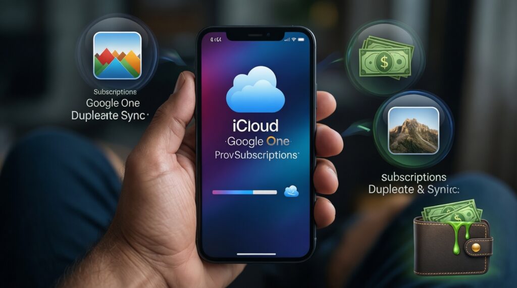 แพ็กเกจคลาวด์และบริการรายเดือน: iCloud vs Google One vs Samsung Cloud/บริการพ่วง-คุ้มค่าแบบไหน - иллюстрация