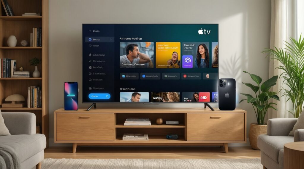 สมาร์ตทีวีและสตรีมมิงในบ้าน: AirPlay vs Chromecast vs Smart View ใช้งานกับทีวีรุ่นต่างๆ เป็นยังไง - иллюстрация