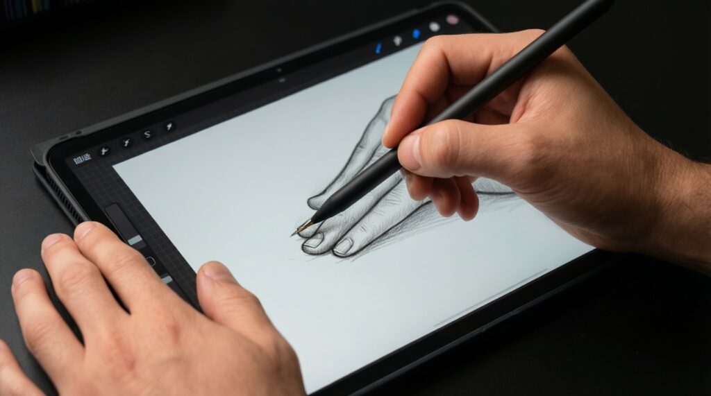 แอปและฟีเจอร์จดโน้ต/วาดภาพ: Apple Pencil vs S Pen และตัวเลือกบน Android - иллюстрация