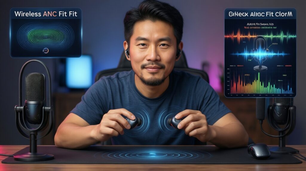 - หูฟังไร้สาย: AirPods vs Pixel Buds vs Galaxy Buds เรื่องคุณภาพเสียง ANC และการสลับอุปกรณ์ - иллюстрация