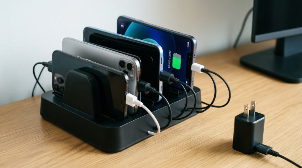แบตเตอรี่และการชาร์จในระบบนิเวศ: MagSafe, Wireless Charging, PowerShare ใช้จริงคุ้มไหม - иллюстрация