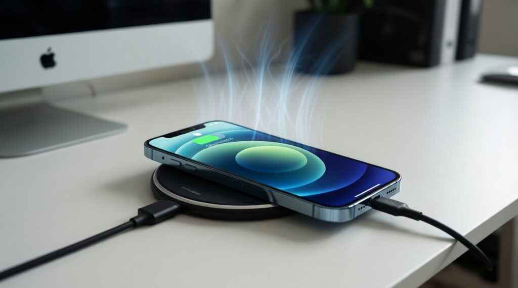 แบตเตอรี่และการชาร์จในระบบนิเวศ: MagSafe, Wireless Charging, PowerShare ใช้จริงคุ้มไหม - иллюстрация