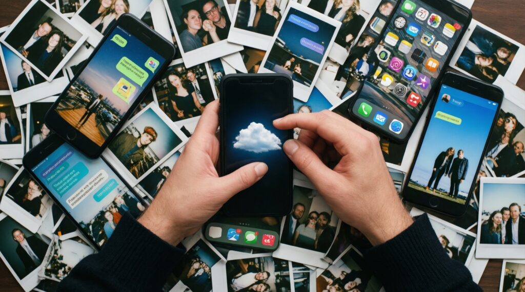 หัวข้อรีวิวและเปรียบเทียบระบบนิเวศ Apple vs Google vs Samsung: ใครเหมาะกับไลฟ์สไตล์แบบไหน - иллюстрация