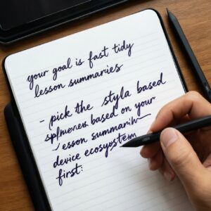 Apple pencil vs s pen vs Usi pen: real handwriting notes experience for lesson summaries